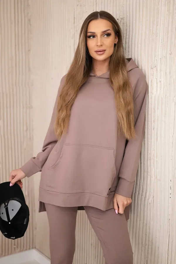 Kesi Kesi Set with a hoodie mocca