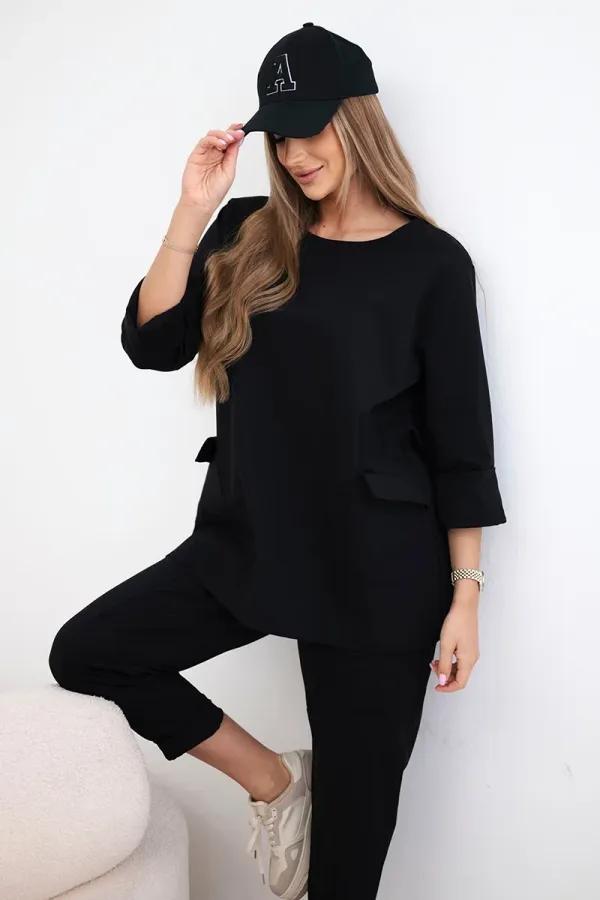 Kesi Włoski Kesi Włoski Punto set sweatshirt + pants black