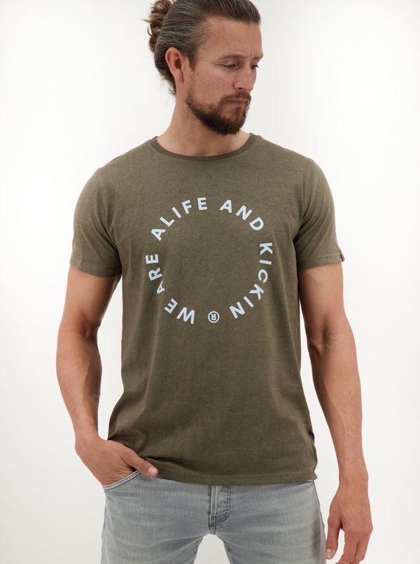 ALIFE AND KICKIN Khaki men's T-shirt Alife and Kickin - Men's
