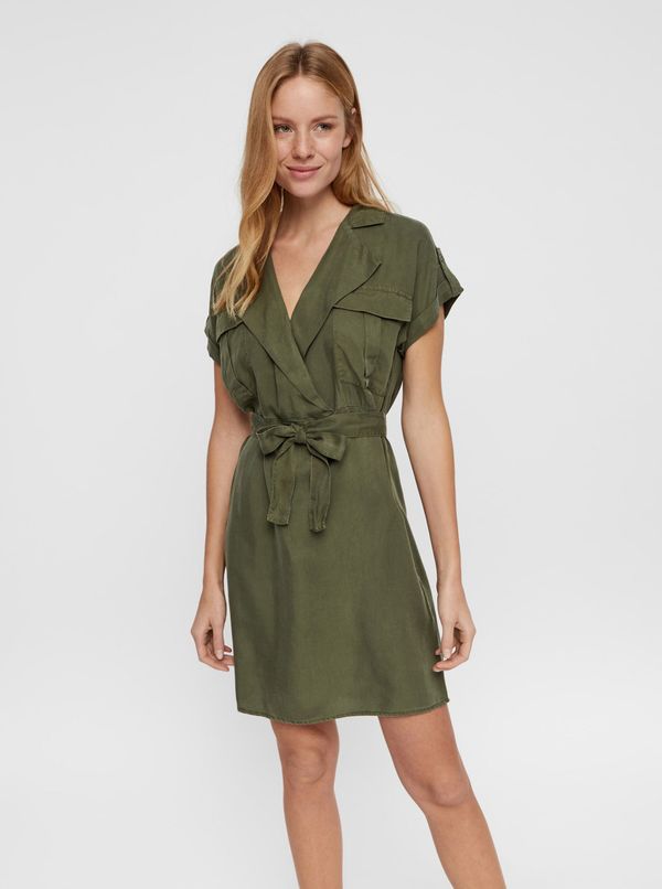 Noisy May Khaki Shirt Dress Noisy May Vera - Women
