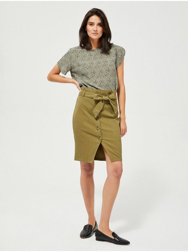 Moodo Khaki skirt with tie Moodo - Women's