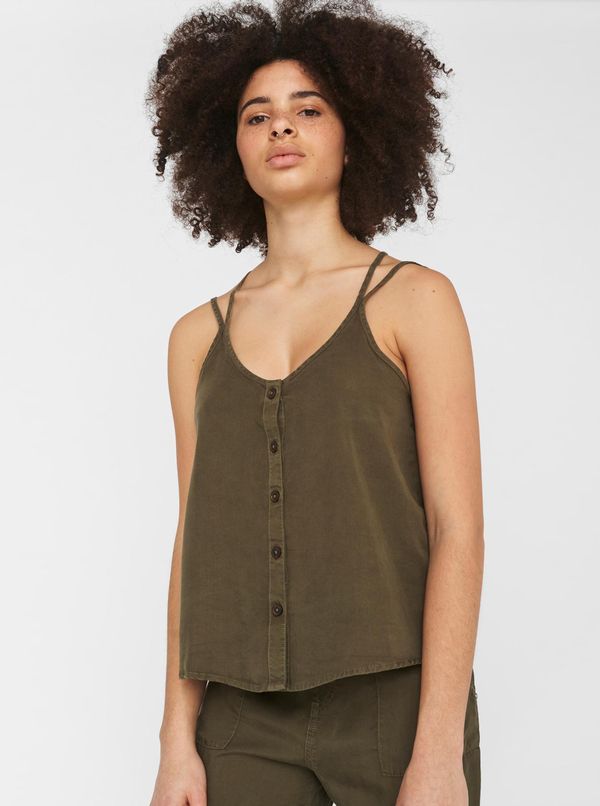 Noisy May Khaki top with buttons Noisy May Maisie - Women