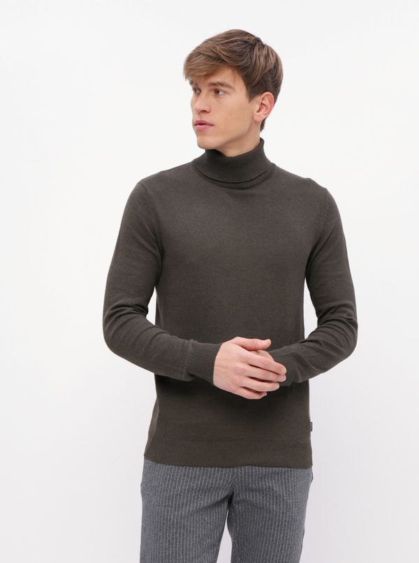 Jack & Jones Khaki turtleneck Jack & Jones Emil - Men's