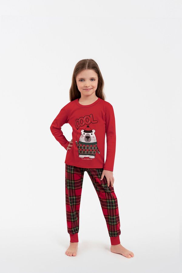 Italian Fashion Kids' pajamas Tess, long sleeves, long legs - red/print