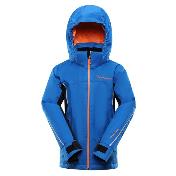 ALPINE PRO Kids ski jacket with membrane ALPINE PRO GAESO electric blue lemonade