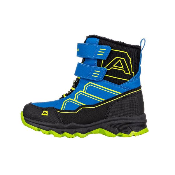 ALPINE PRO Kids winter shoes with ptx membrane ALPINE PRO MOCO electric blue lemonade