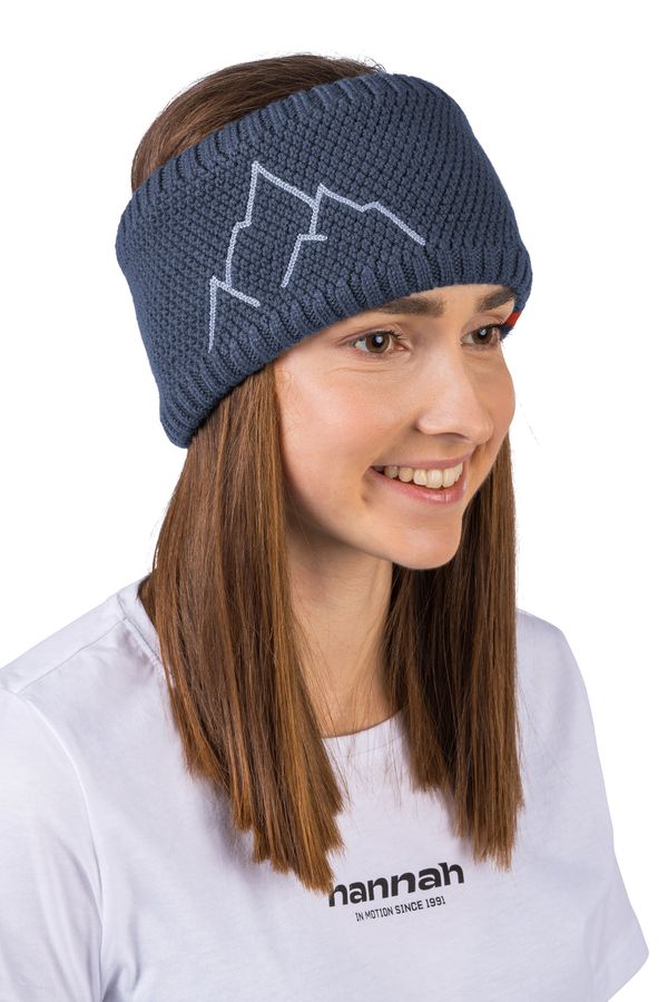 HANNAH Knitted headband made of merino wool Hannah ASTRA asphalt