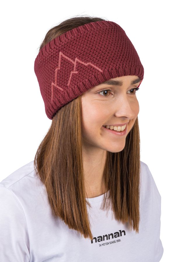 HANNAH Knitted merino wool headband Hannah ASTRA garnet