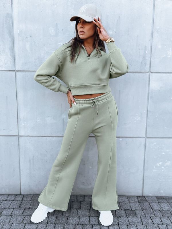 DStreet Komplet dresowy damski MARINO ciemnozielony Dstreet