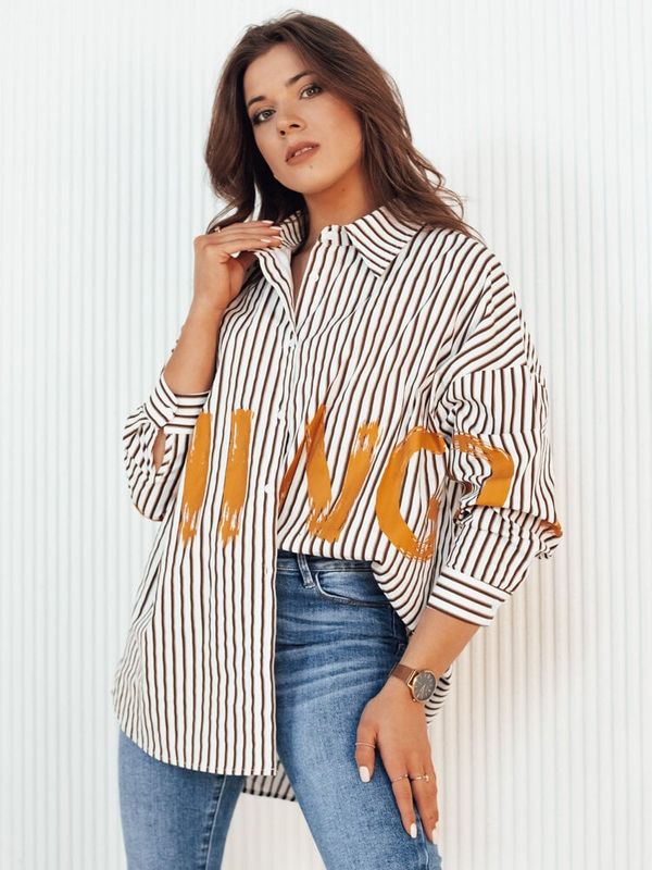 DStreet Koszula damska w paski JUDAL biała Dstreet