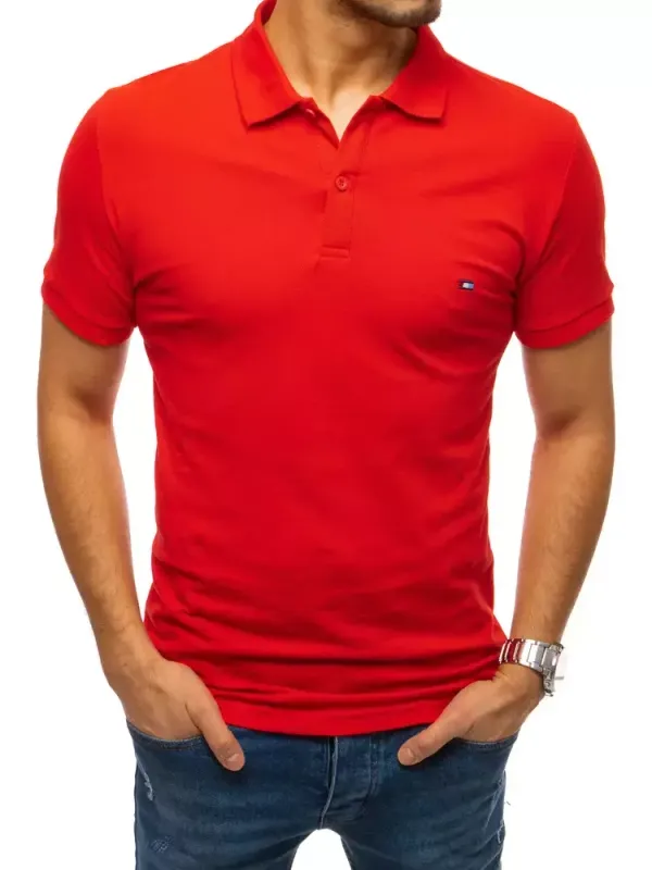 DStreet Koszulka polo męska czerwona Dstreet