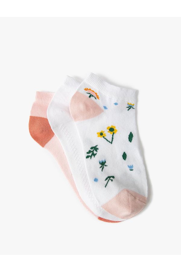 Koton Koton 3-Piece Booties Socks Set Floral Pattern Multi Color