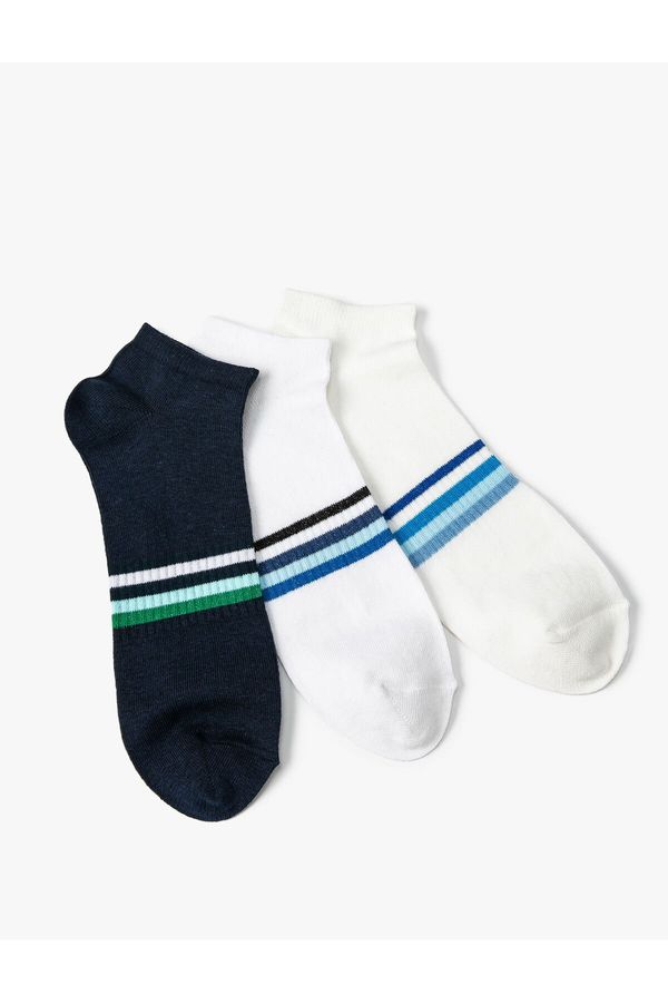 Koton Koton 3-Piece Booties Socks Set Stripe Patterned Multi Color