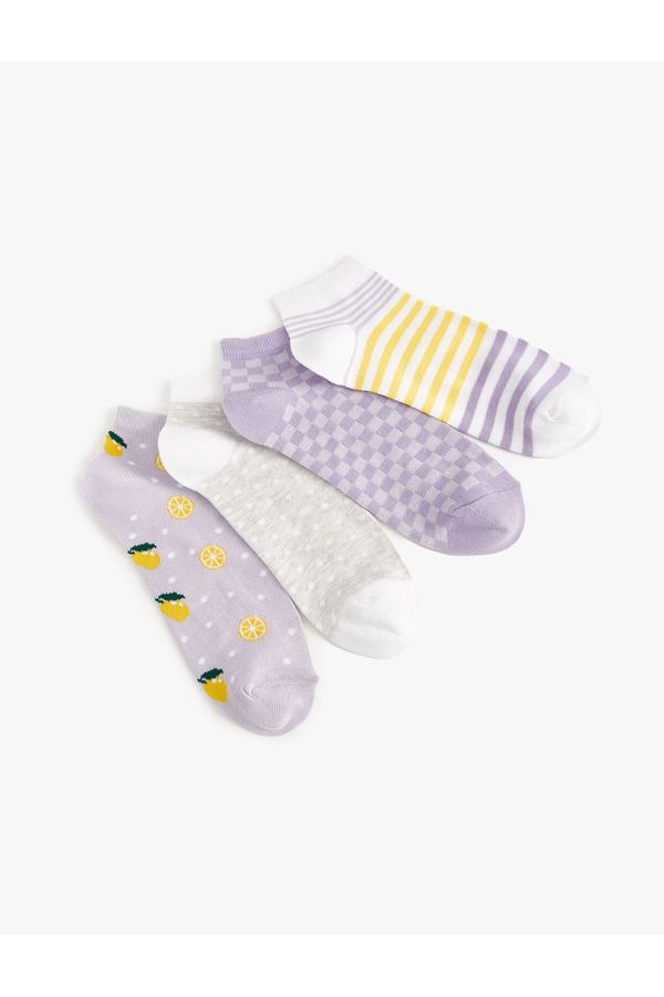 Koton Koton 4-Pack of Booties Socks Multi Color