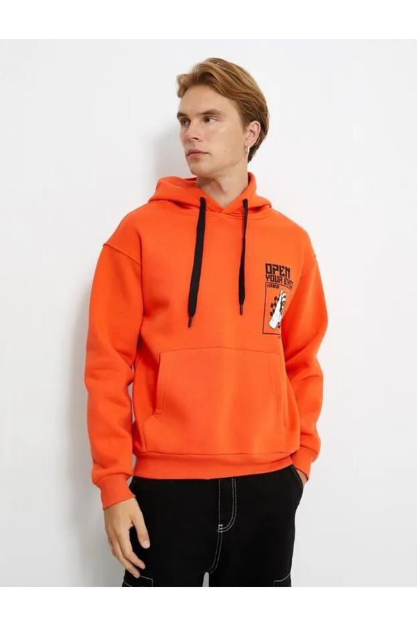 Koton Koton 4wam70030mk Men's Sweat Orange