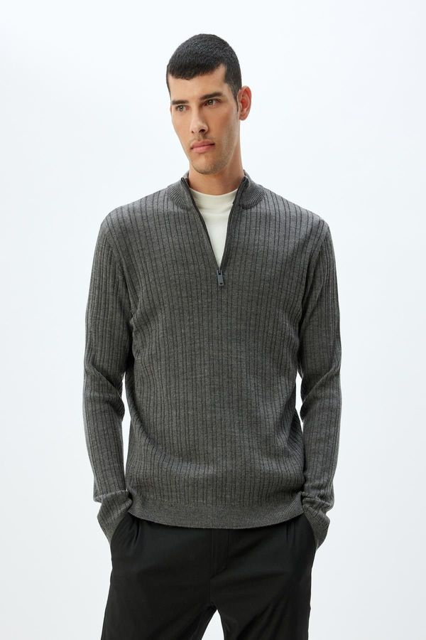 Koton Koton Anthracite Men's Sweater