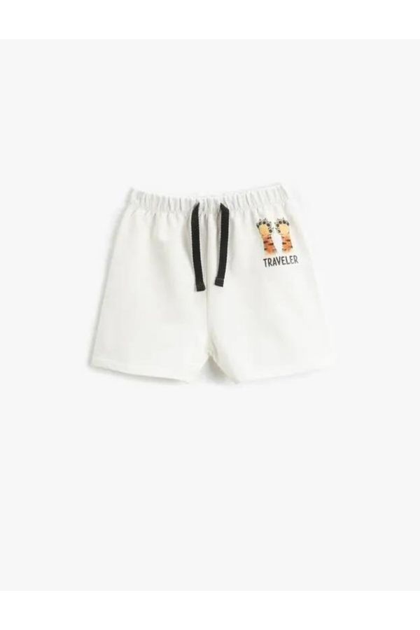 Koton Koton Baby Boy Shorts with Pockets and Tie Waist Textured