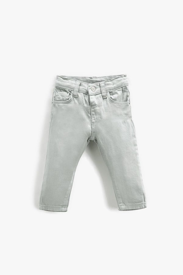 Koton Koton Baby Boy Slim Fit Jeans With Pockets 3smb40008td