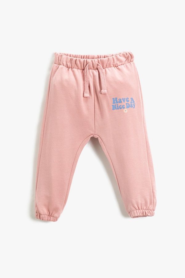 Koton Koton Baby Girl Pink Sweatpants