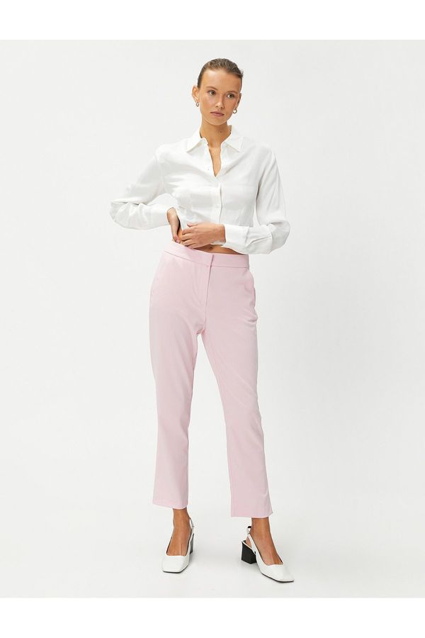 Koton Koton Basic Cigarette Trousers with Pockets