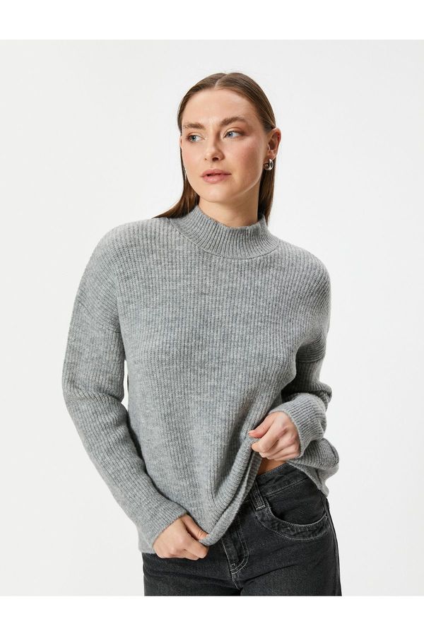Koton Koton Basic High Collar Oversize Sweater