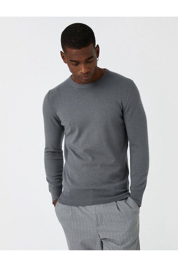 Koton Koton Basic Knitwear Sweater Crew Neck