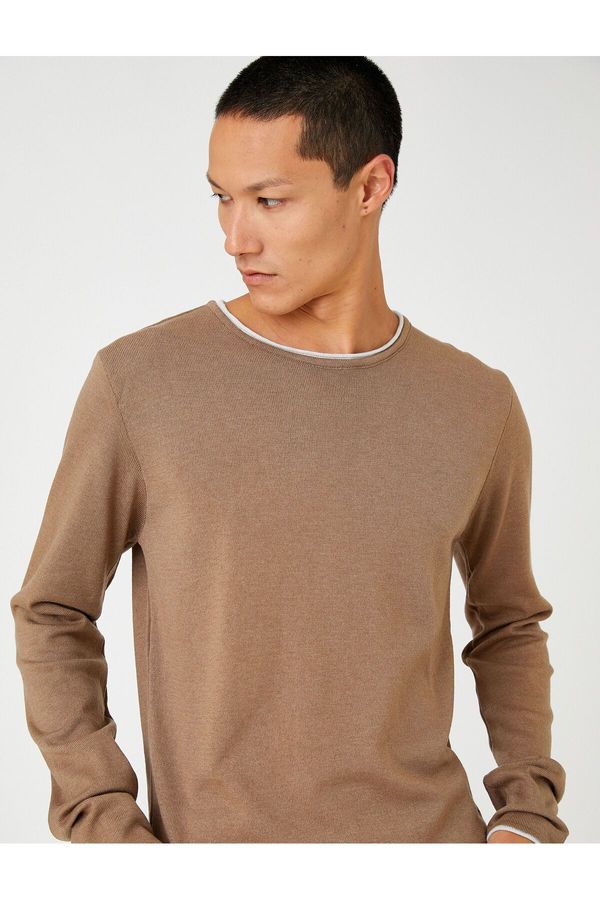 Koton Koton Basic Knitwear Sweater Crew Neck Long Sleeve