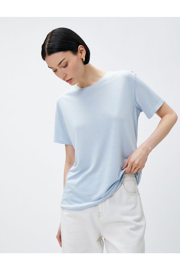 Koton Koton Basic Modal T-Shirt Short Sleeve