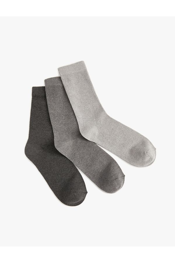 Koton Koton Basic Set of 3 Crewneck Socks