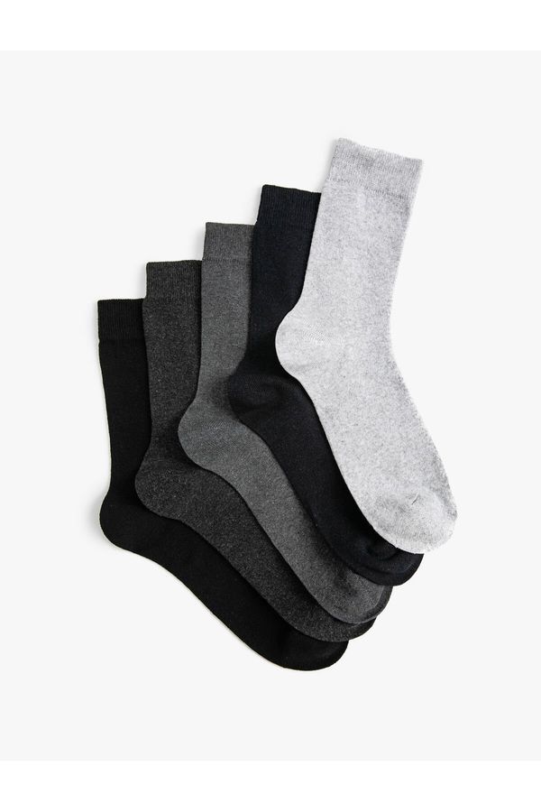 Koton Koton Basic Set of 5 Socks, Multicolored