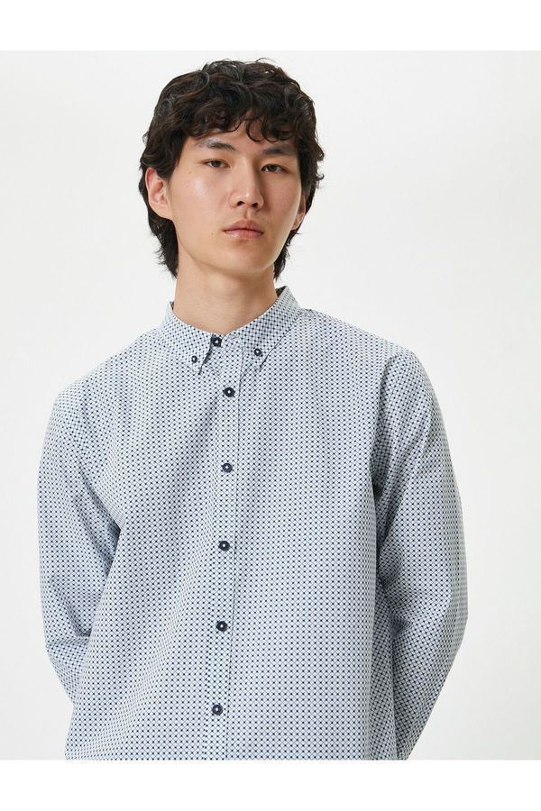 Koton Koton Basic Shirt Classic Collar Buttons Long Sleeve