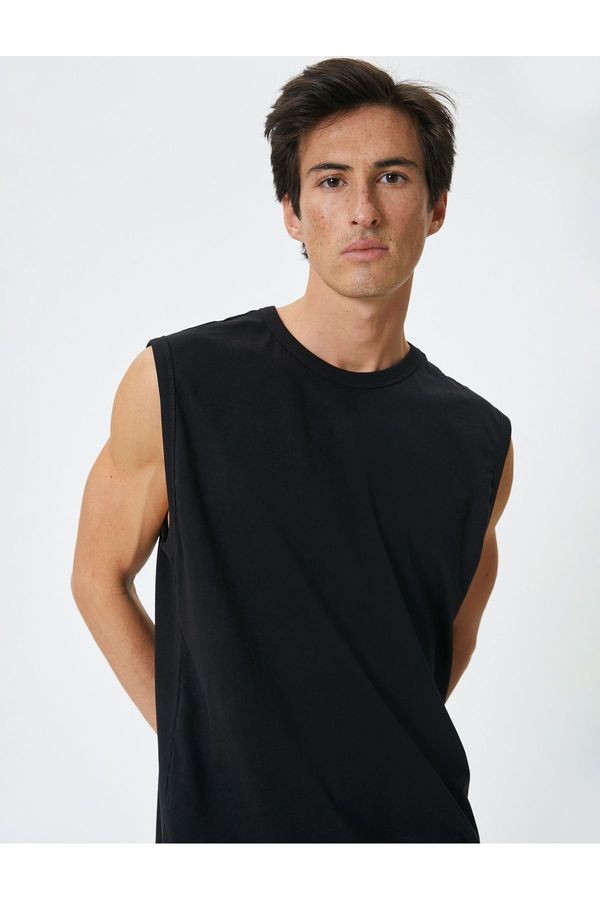 Koton Koton Basic Sleeveless T-Shirt Crew Neck Cotton