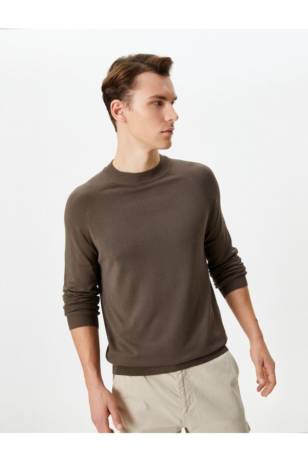 Koton Koton Basic Sweater Knitwear High Collar Long Sleeve