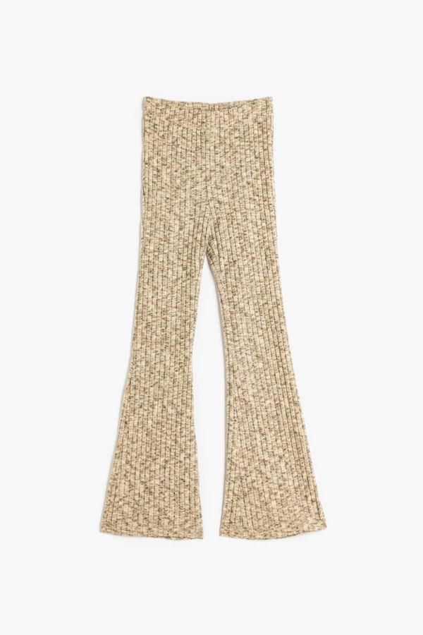 Koton Koton Beige Melange Girl's Trousers