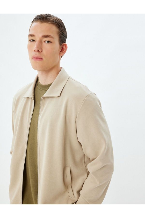 Koton Koton Beige Men's Adult Jacket