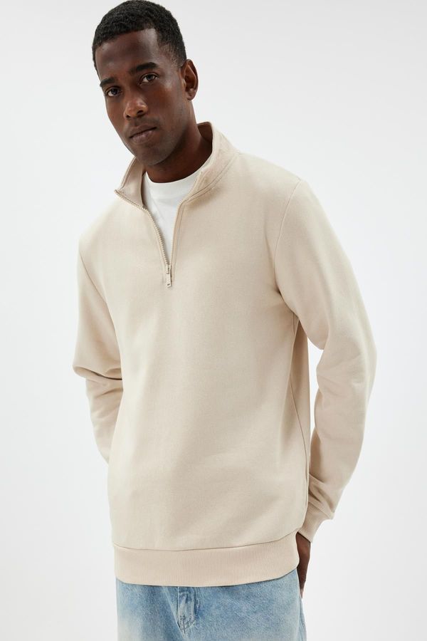 Koton Koton Beige Men's Adult Sweatshirt