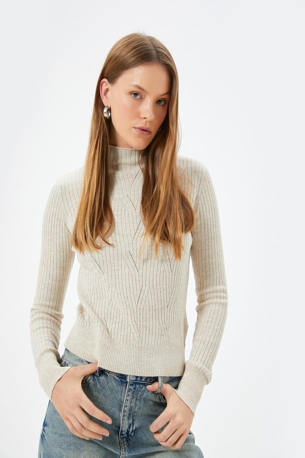 Koton Koton Beige Women's Sweater