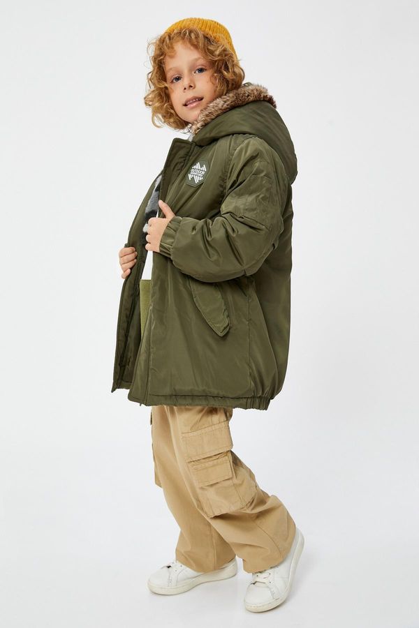 Koton Koton Boy Khaki Coat