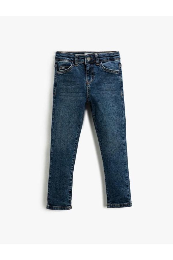 Koton Koton Boy's Denim Trousers Straight Leg Normal Waist - Straight Jean