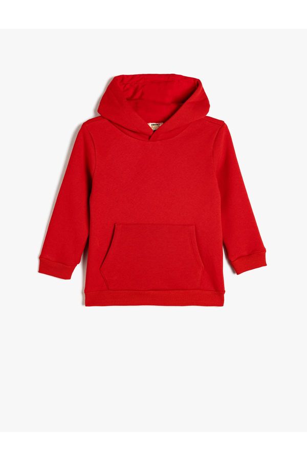 Koton Koton Boy's Red Sweatshirt