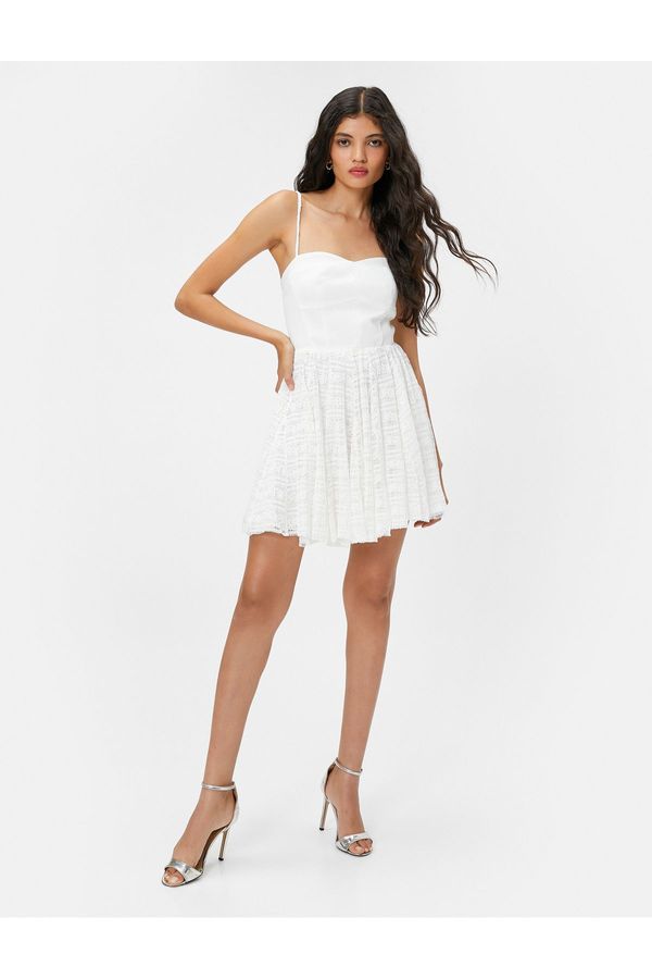 Koton Koton Bridal Mini Dress with Hangers