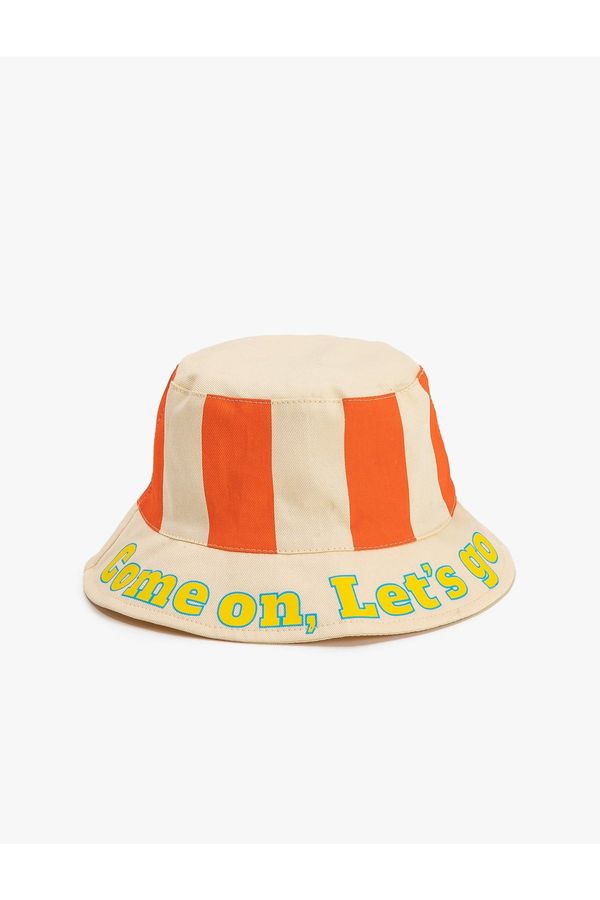 Koton Koton Bucket Hat Printed Cotton