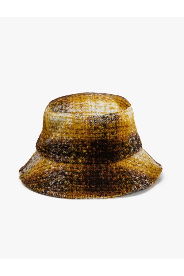 Koton Koton Bucket Hat Soft Textured Multi Color Wool Blended