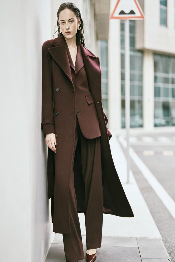 Koton Koton Burgundy Women's Pants