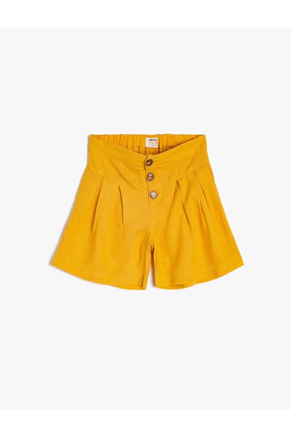 Koton Koton Button Detailed Shorts