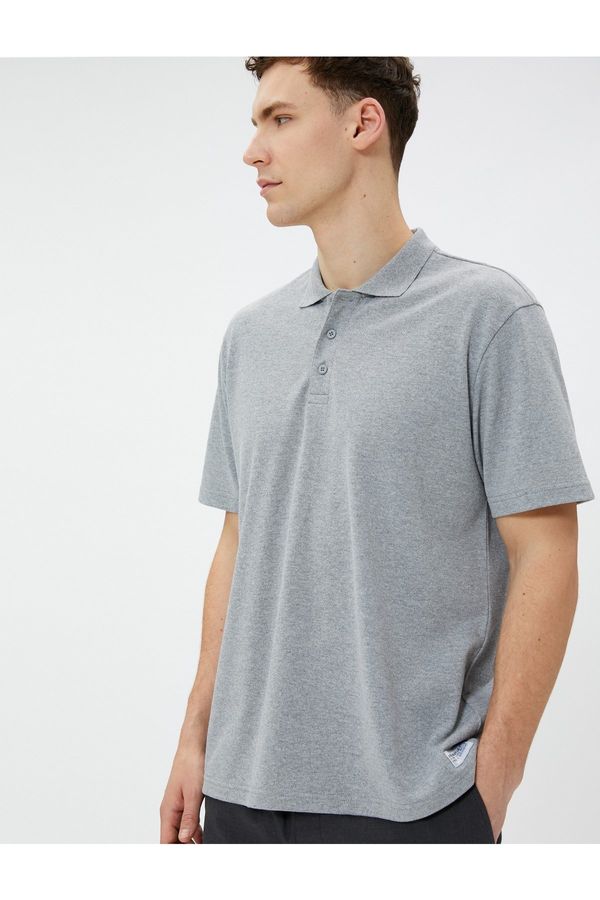 Koton Koton Buttoned Short Sleeve Polo T-Shirt
