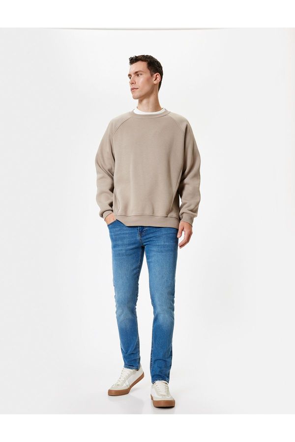 Koton Koton Buttoned Standard Waist Slim Fit Jeans - Brad Jean