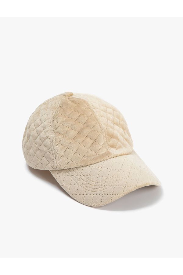 Koton Koton Cap Hat Velvet Quilted