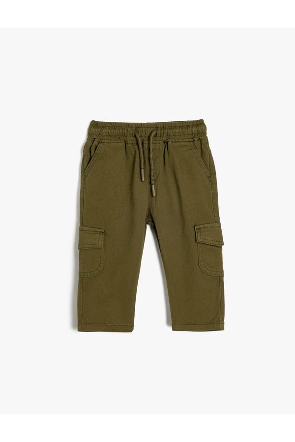 Koton Koton Cargo Pants Tie Waist Pocket Cotton