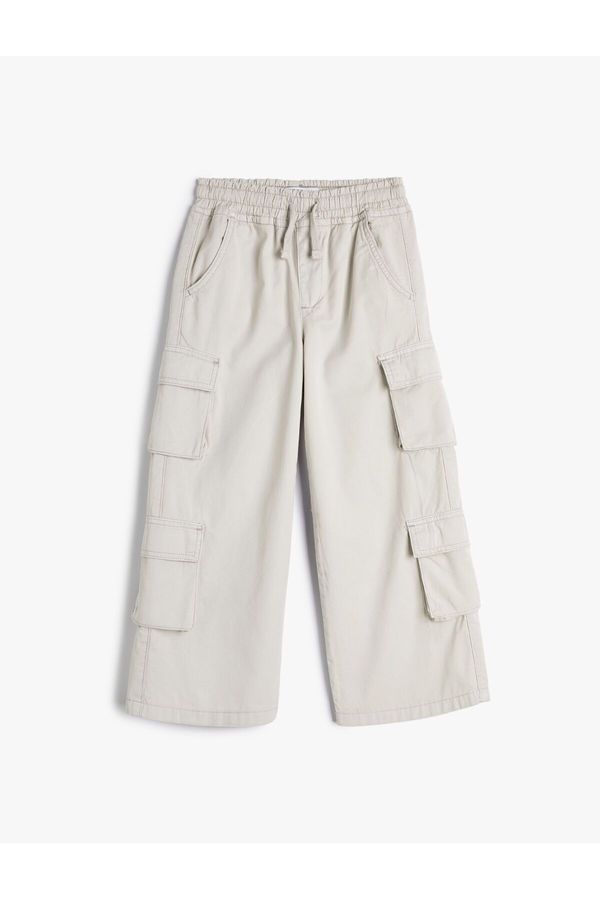 Koton Koton Cargo Pants Wide Leg Cotton